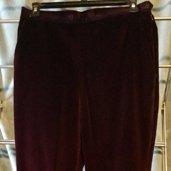 Holiday Brooks Bros luxe velour velvet pants 6 - Picture 4 of 8
